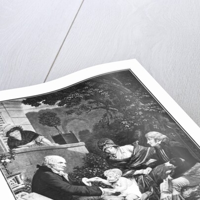 Joys of being a father, c.1797 by Philibert Louis Debucourt