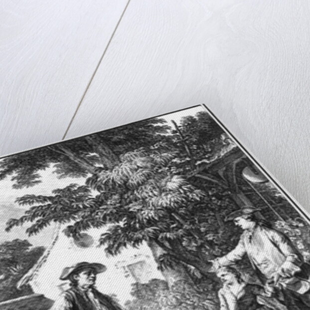 Illustration from 'L'Emile' by Jean-Jacques Rousseau engraved by Pierre Philippe Choffard published in 1779 by Jean Michel the Younger Moreau