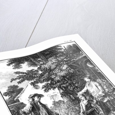 Illustration from 'L'Emile' by Jean-Jacques Rousseau engraved by Pierre Philippe Choffard published in 1779 by Jean Michel the Younger Moreau