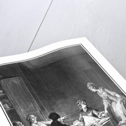 Illustration from 'L'Emile' by Jean-Jacques Rousseau engraved by Nicolas Delaunay published in 1779 by Jean Michel the Younger Moreau