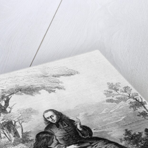 Illustration from 'L'Emile' by Jean-Jacques Rousseau engraved by Noel Eugene Sotain published in 1851 by Pierre Gustave Eugene Staal