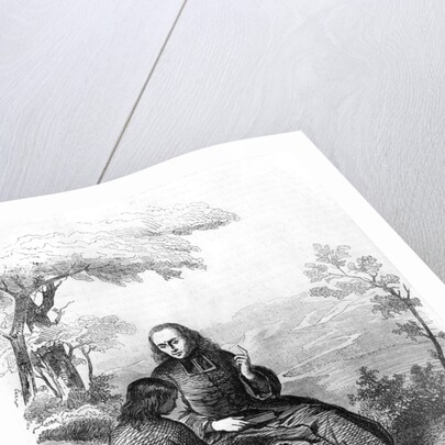 Illustration from 'L'Emile' by Jean-Jacques Rousseau engraved by Noel Eugene Sotain published in 1851 by Pierre Gustave Eugene Staal