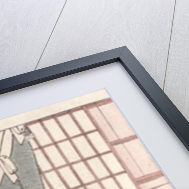 Young woman kneeling by her mosquito net, 1766 by Suzuki Harunobu