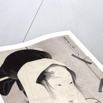 A bust portrait of Kokin by Chokosai Eisho