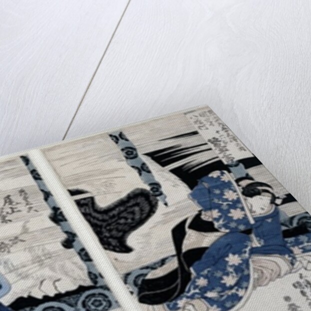 The village of Yatsuhashi at Okasaki by Utagawa Kunisada