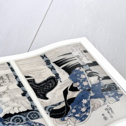 The village of Yatsuhashi at Okasaki by Utagawa Kunisada