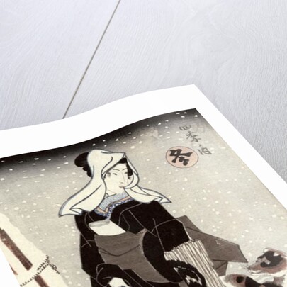 Winter by Utagawa Kunisada