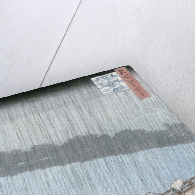 Sudden Shower over Shin-Ohashi Bridge and Atake by Ando or Utagawa Hiroshige