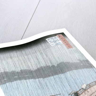 Sudden Shower over Shin-Ohashi Bridge and Atake by Ando or Utagawa Hiroshige