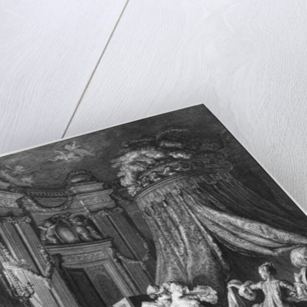 The bride's going-to-bed ceremony, engraved from Jean-Michel Moreau, said the Young by Pierre Antoine Baudouin