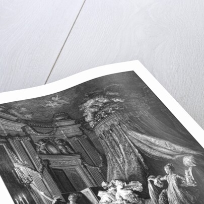 The bride's going-to-bed ceremony, engraved from Jean-Michel Moreau, said the Young by Pierre Antoine Baudouin