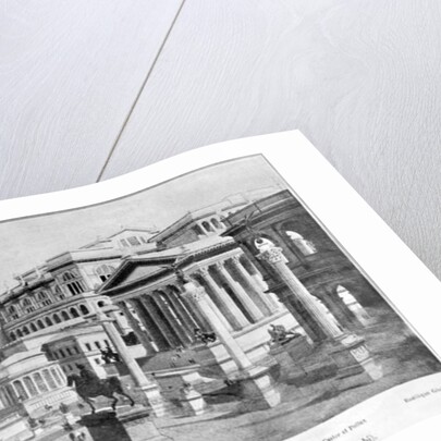 The Roman Forum of Antiquity, reconstruction of Giambattista Gatteschi by School French