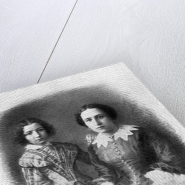 Sarah Bernhardt and her mother? by (1820-1910) Nadar