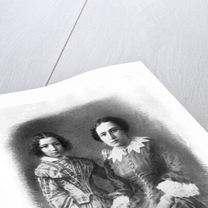 Sarah Bernhardt and her mother? by (1820-1910) Nadar