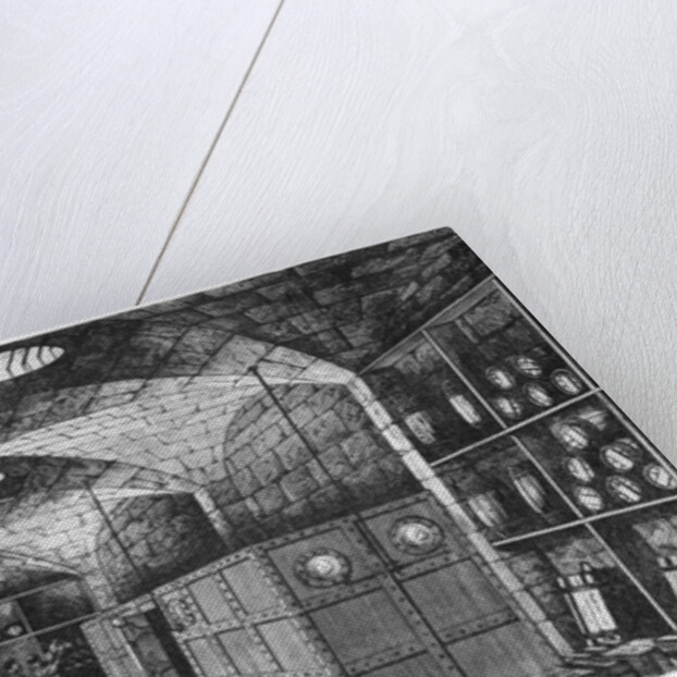 Basement of the Bank of France in Paris, 1897 by Louis Joseph Amedee Daudenarde