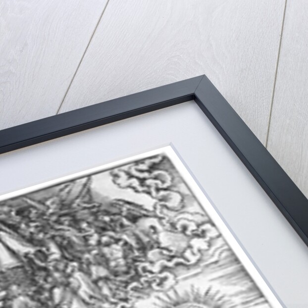 Scene from the Apocalypse, The Opening of the Fifth and Sixth Seals, Latin edition, 1511 by Albrecht Dürer or Duerer