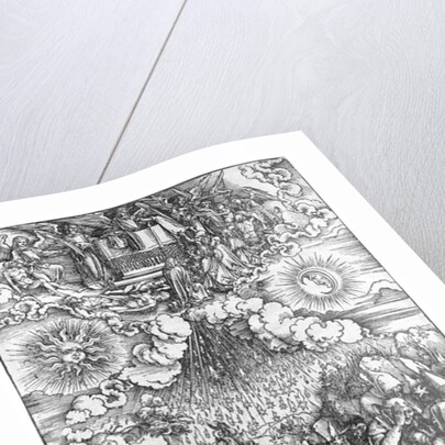 Scene from the Apocalypse, The Opening of the Fifth and Sixth Seals, Latin edition, 1511 by Albrecht Dürer or Duerer