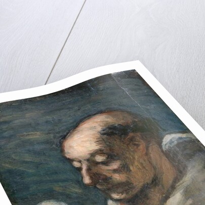 Monk Reading by Honore Daumier