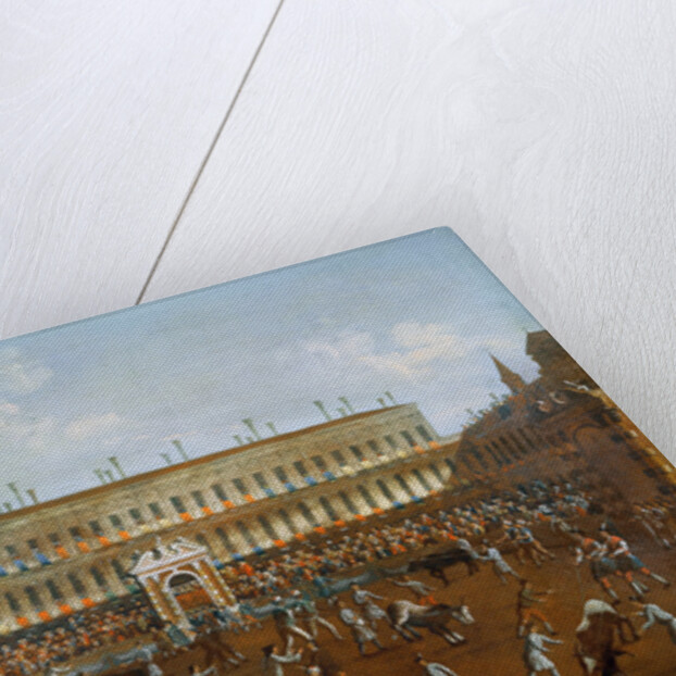 Bullfight in honour of the Prince of Poland, Frederick Christian, 1740 by Gabriele Bella