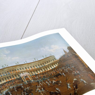 Bullfight in honour of the Prince of Poland, Frederick Christian, 1740 by Gabriele Bella