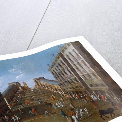 Bullfighting at the Rialto Bridge by Gabriele Bella