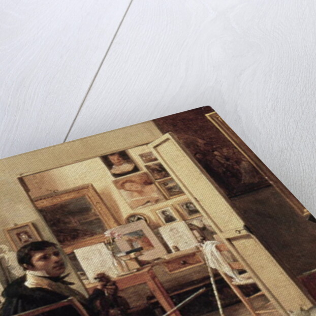 The Studio of Ingres in Rome, 1818 by Jean Alaux