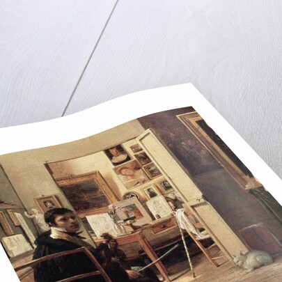 The Studio of Ingres in Rome, 1818 by Jean Alaux