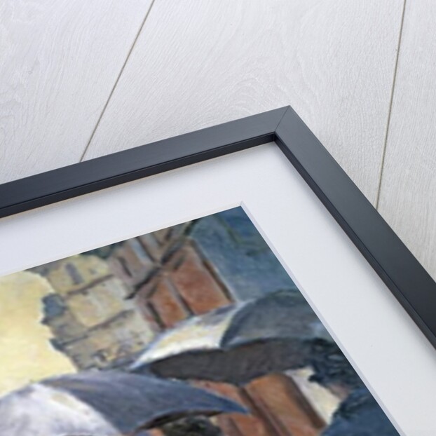 Sketch for 'Paris, a Rainy Day', 1877, pre-restoration by Gustave Caillebotte