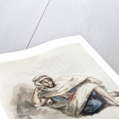 Seated Arab by Ferdinand Victor Eugene Delacroix