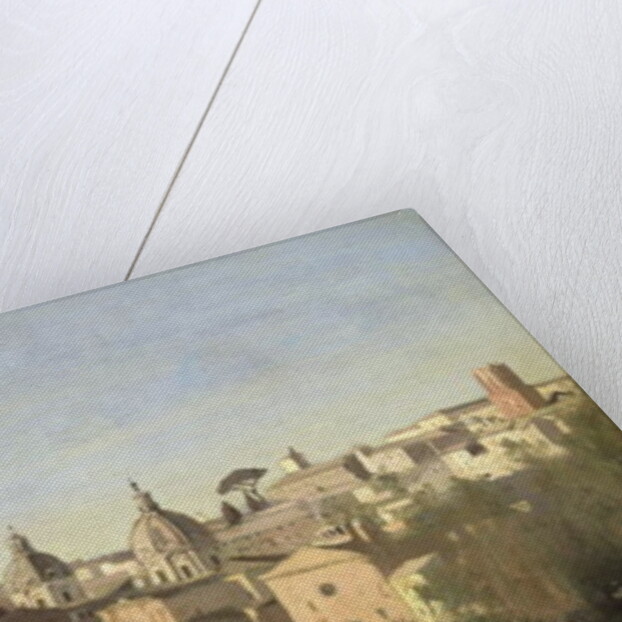 The Forum seen from the Farnese Gardens, Rome, 1826 by Jean Baptiste Camille Corot