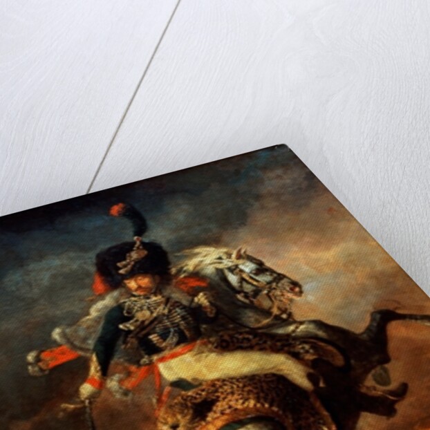 An Officer of the Imperial Horse Guards Charging, 1812 by Theodore Gericault