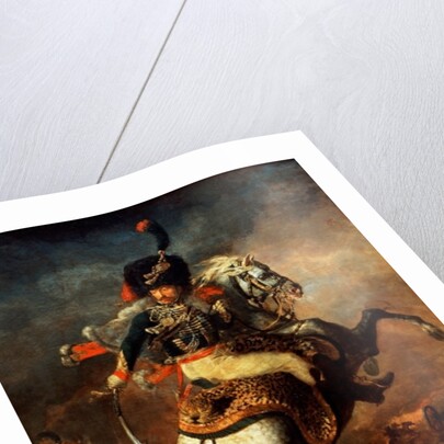 An Officer of the Imperial Horse Guards Charging, 1812 by Theodore Gericault