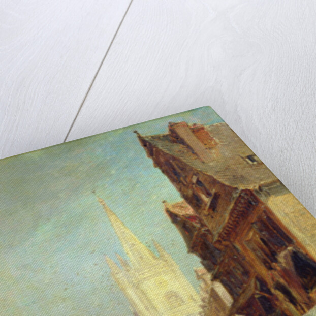 Market at Hennebont by Jules Achille Noel