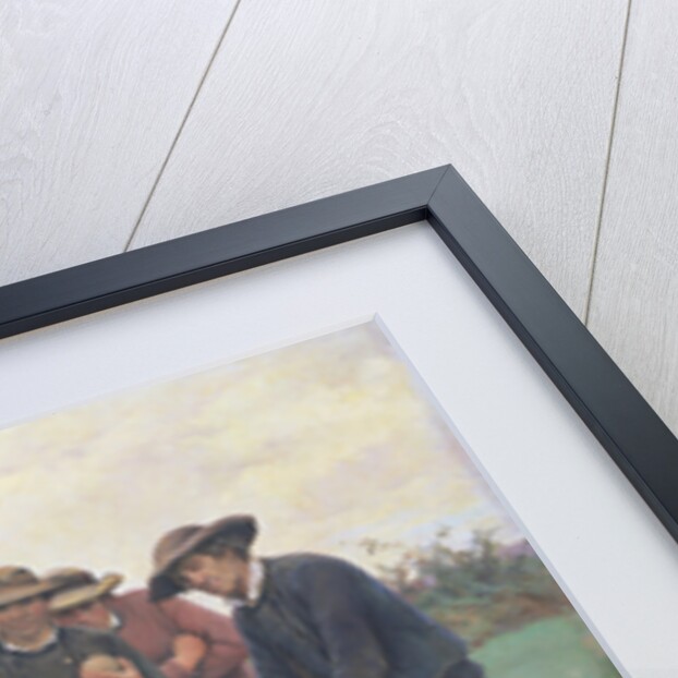 Playing Boules on the outskirts of Concarneau by Theophile Louis Deyrolle