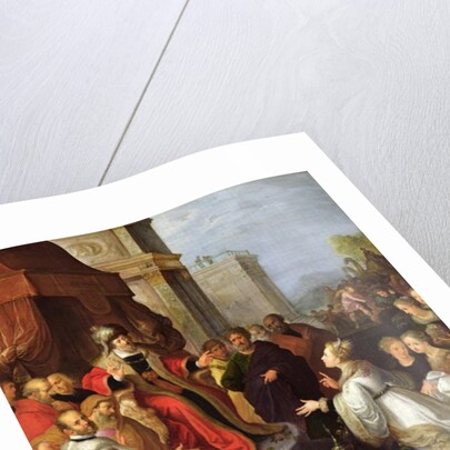 Solomon and the Queen of Sheba by Frans II the Younger Francken