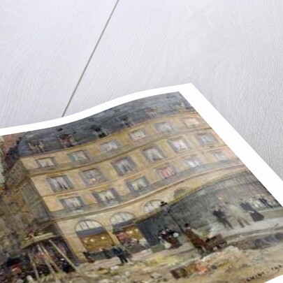 The Construction of the Metro, 1900 by Luigi Loir