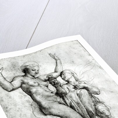 Psyche presenting Venus with water from the Styx, 1517 by Raphael