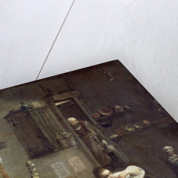 The Woman with the Flea by Giuseppe Maria Crespi