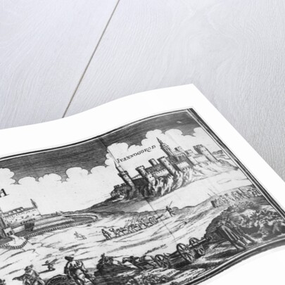 The Russian army besieging Narva in 1700 by French School