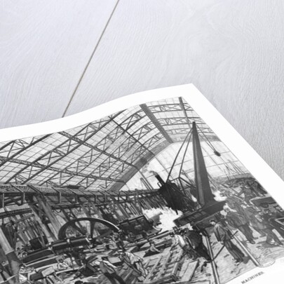 Building site of the Galerie des Machines at the Universal Exhibition of 1889, Paris, April 1889 by French School