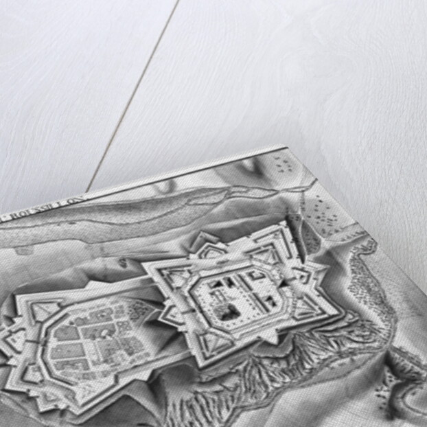 Plan and map of the town and citadel of Mont-Louis, 1776 by French School