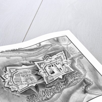 Plan and map of the town and citadel of Mont-Louis, 1776 by French School