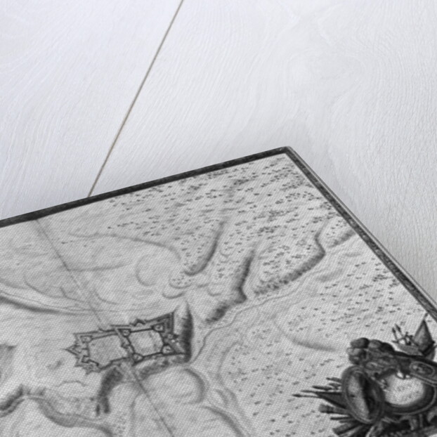 Plan and map of the town, citadel and surroundings of Mont-Louis, 1665 by Sebastien Le Prestre de Vauban