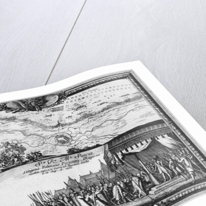 Defeat of the Polish army at Kola, August 1655, King of Sweden receives the Ambassador of Poland for the capitulation by Jean Lepautre