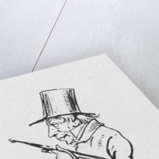 Caricature of Soren Aabye Kierkegaard by Wilhelm Marstrand