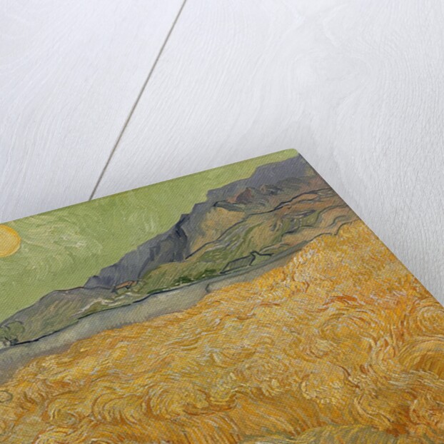 Wheatfield with Reaper, 1889 by Vincent van Gogh