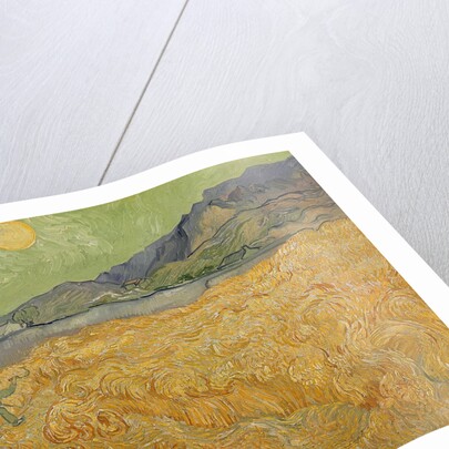 Wheatfield with Reaper, 1889 by Vincent van Gogh