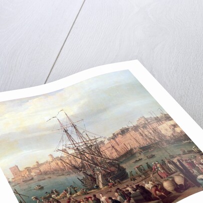 Morning View of the Inner Port of Marseille and the Pavilion of the Horloge du Parc, 1754 by Claude Joseph Vernet