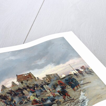 Bivouac at Le Bourget after the Battle of 21st December 1870, 1872 by Alphonse Marie de Neuville