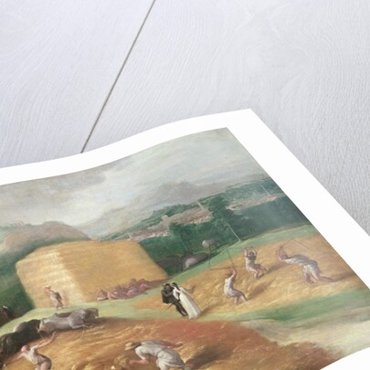 Landscape with Corn Threshers by Nicolo dell' Abate